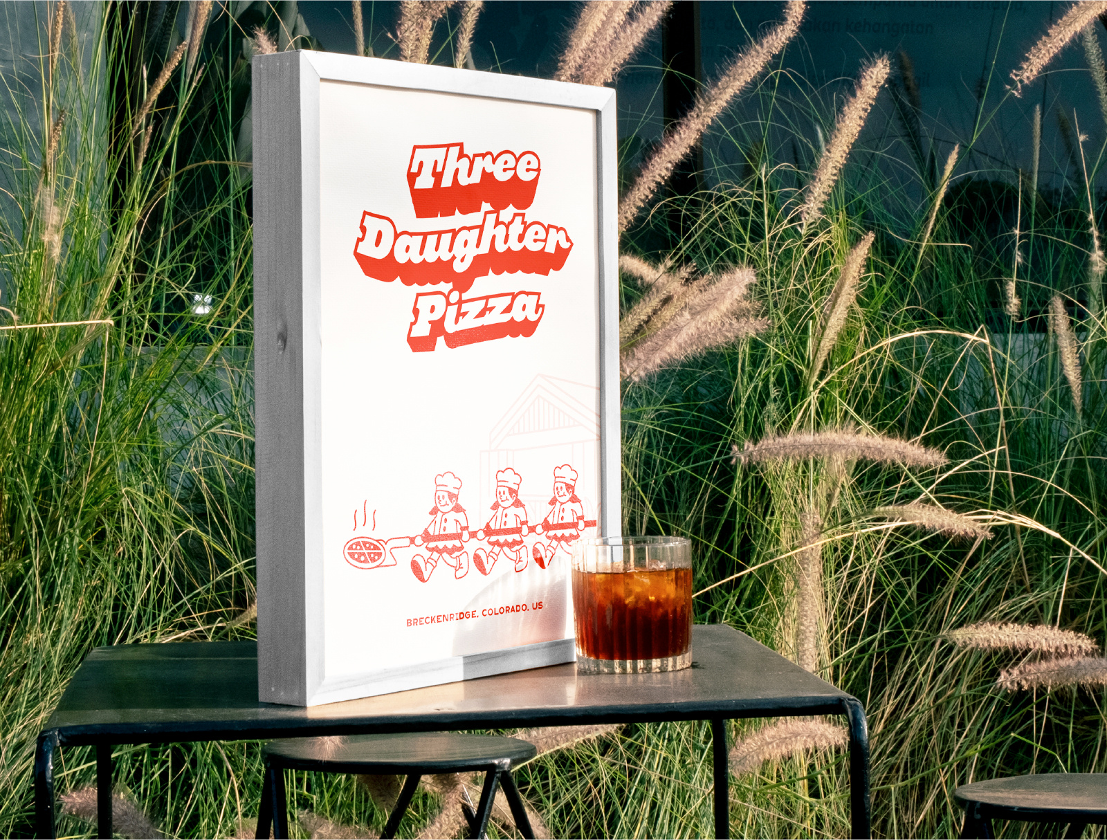 Three Daughter Pizza - Branding Vol.2 apparel badges branding clothing clothing brand design fun logo graphic design illustration logo logo design merch merchandise pizza branding pizza logo poster poster design simple logo tshirt typography