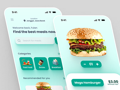 Broodie - Mobile Food App UI Design app food food app food app ui design food ui design mobile app mobile app ui ui ui design