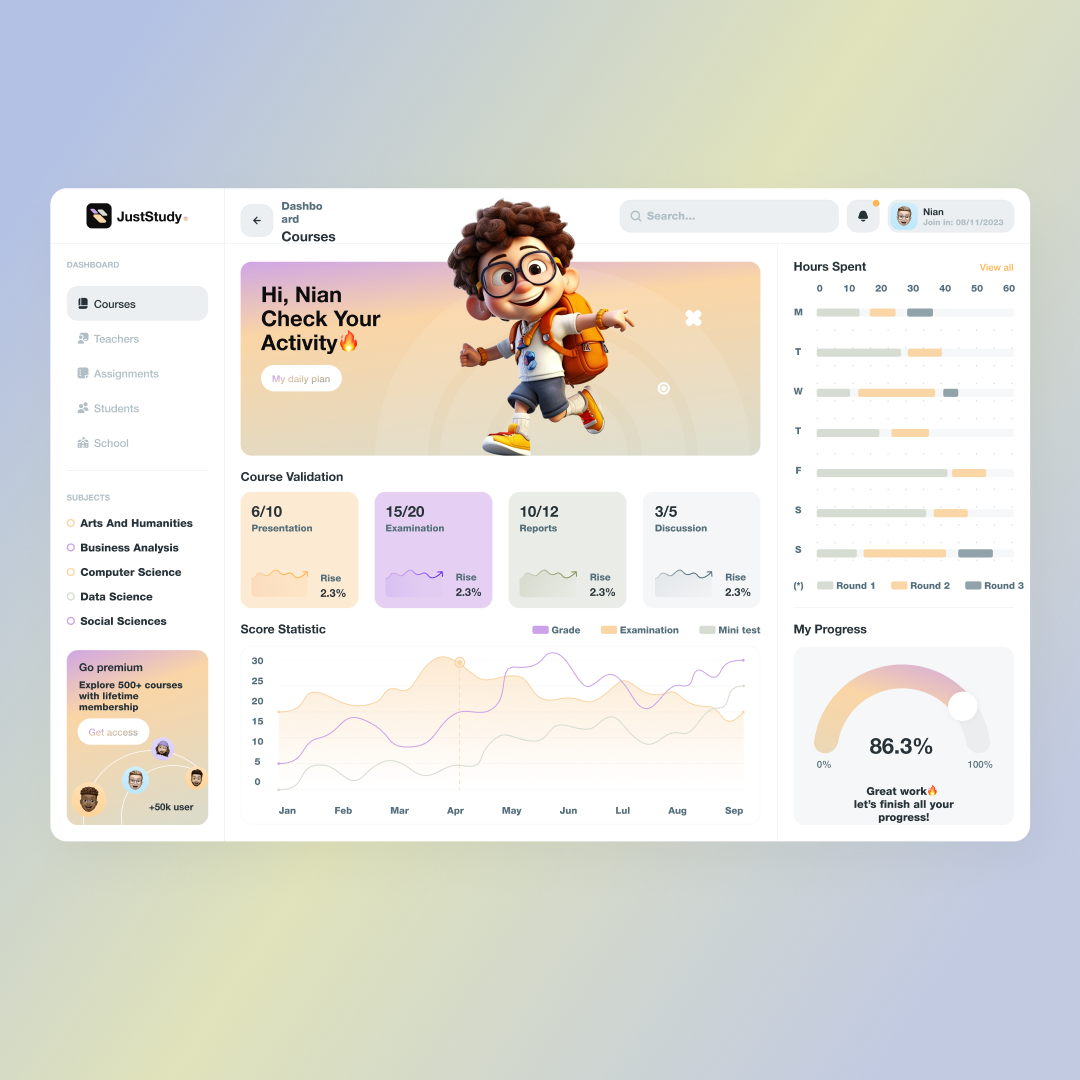Learning Management System - Friendly & Easy to use ui