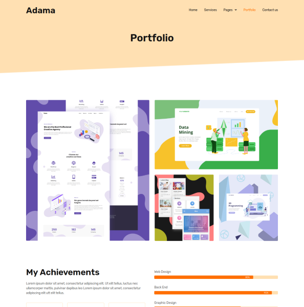 Personal Portfolio Web Design, an Elementor Template By Me. by Muhammad ...