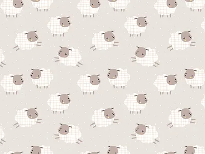 Kid's pattern with cute sheep baby collection baby pattern branding cute cute sheep design fabric design illustration kids lamb seamless pattern sheep