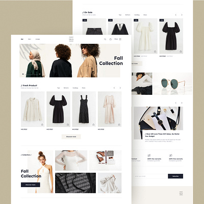 E - commerce website - Minimalism & Elegant ui