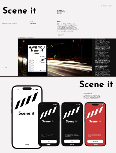Scene it Mobile App UI Kit animation branding graphic design logo mobile app motion graphics ui