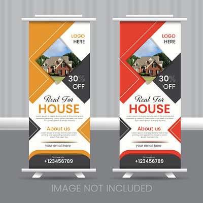 Real Estate banner bg vect business business poster byzed ahmed design eant graphic design house sale modern modern poll up banner poster real estate rent