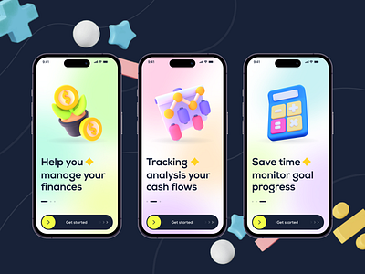 Moni app Splash screen Manage your finance