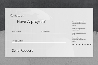 Contact Us Page Concept contactus landing page project section ui ux website
