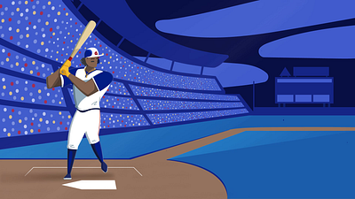 Ronnie Rockets 2d animation acuna after effects animaton baseball braves home run sports