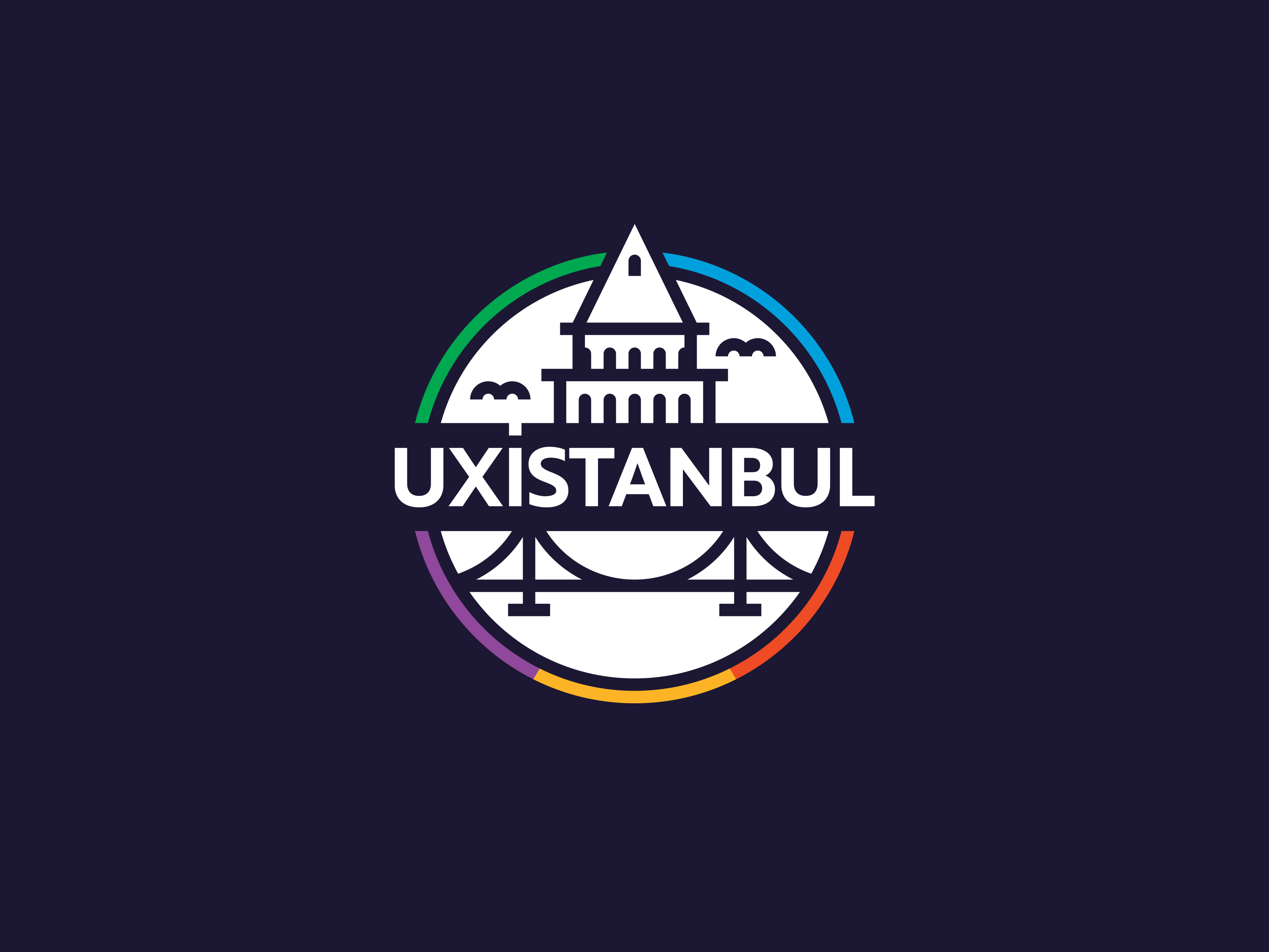 UXistanbul - Logo Design badge birds branding bridge building crest freelance logo design freelance logo designer istanbul logo logo design logo designer maidens tower minimal seagull simple ux