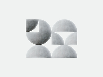 Moon - 01 3d design minimal moon space wallpaper