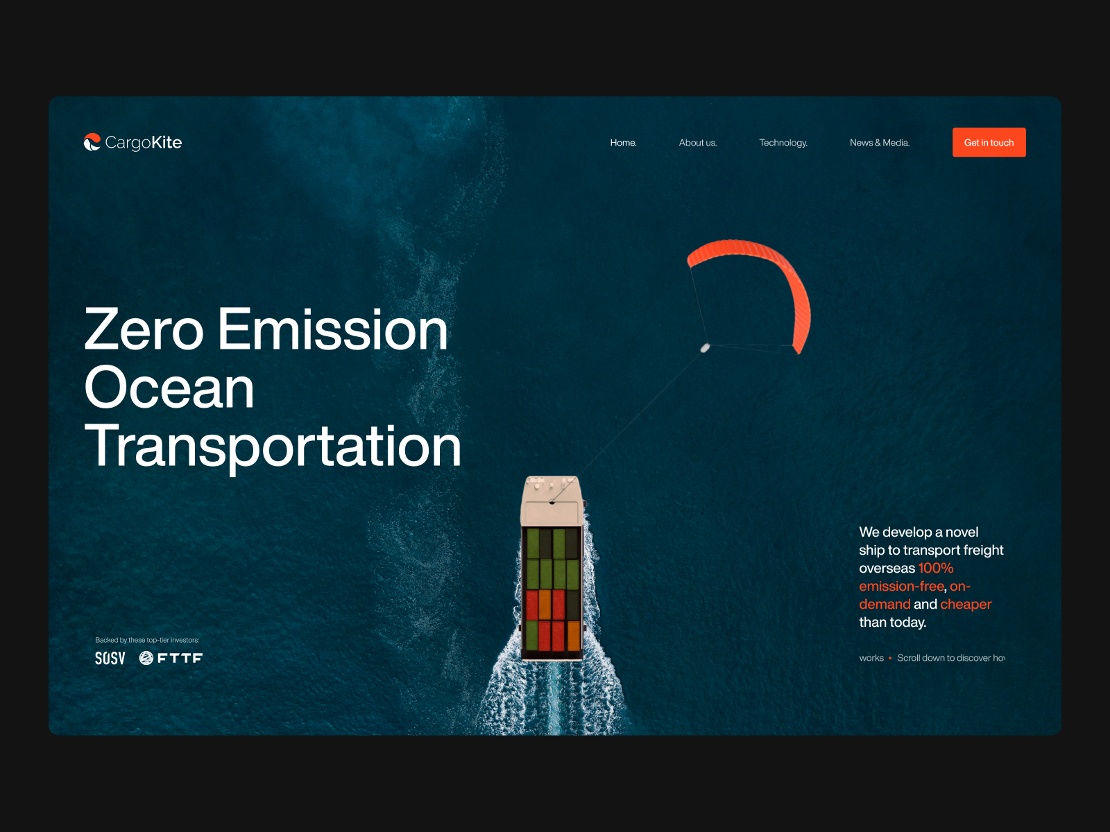 Cargokite - FWA OF THE DAY 3d animation creative fotd fwa landingpage motion graphics ui webdesign