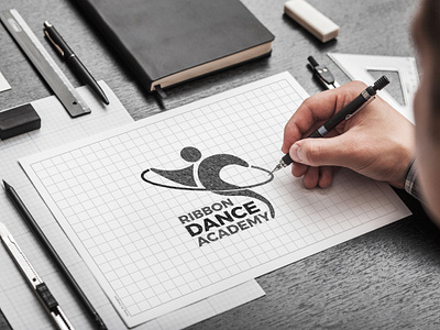 Ribbon Dance Academy (RDA) | Logo Design brand design branding design graphic design identity logo logo design visual visual identity