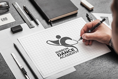 Ribbon Dance Academy (RDA) | Logo Design brand design branding design graphic design identity logo logo design visual visual identity