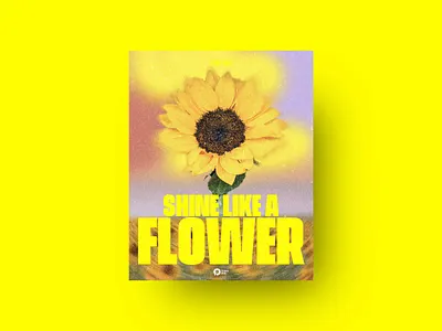 Shine Like A Flower design design poster graphic design old poster poster poster design vintage vintage poster