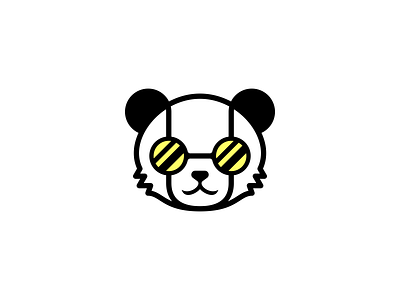 Cool Panda Logo bear cool panda design doll logo elegant entertainment icon logo logo design logodesign mascot logo minimal minimalist logo modern panda panda head panda logo