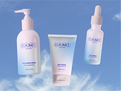 CAMI LONDON | Packaging design beauty brand identity branding care cosmetic cream foam logo logo design logodesign package packaging design pump serum tube woman