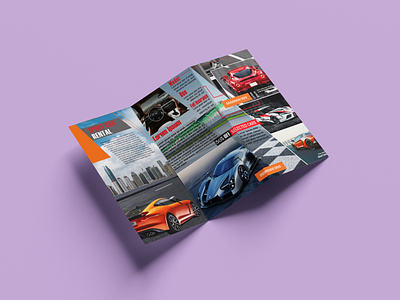 TRIFOLD branding cars design designing graphic design illustrator photoshop rental car trifold trifold brochure