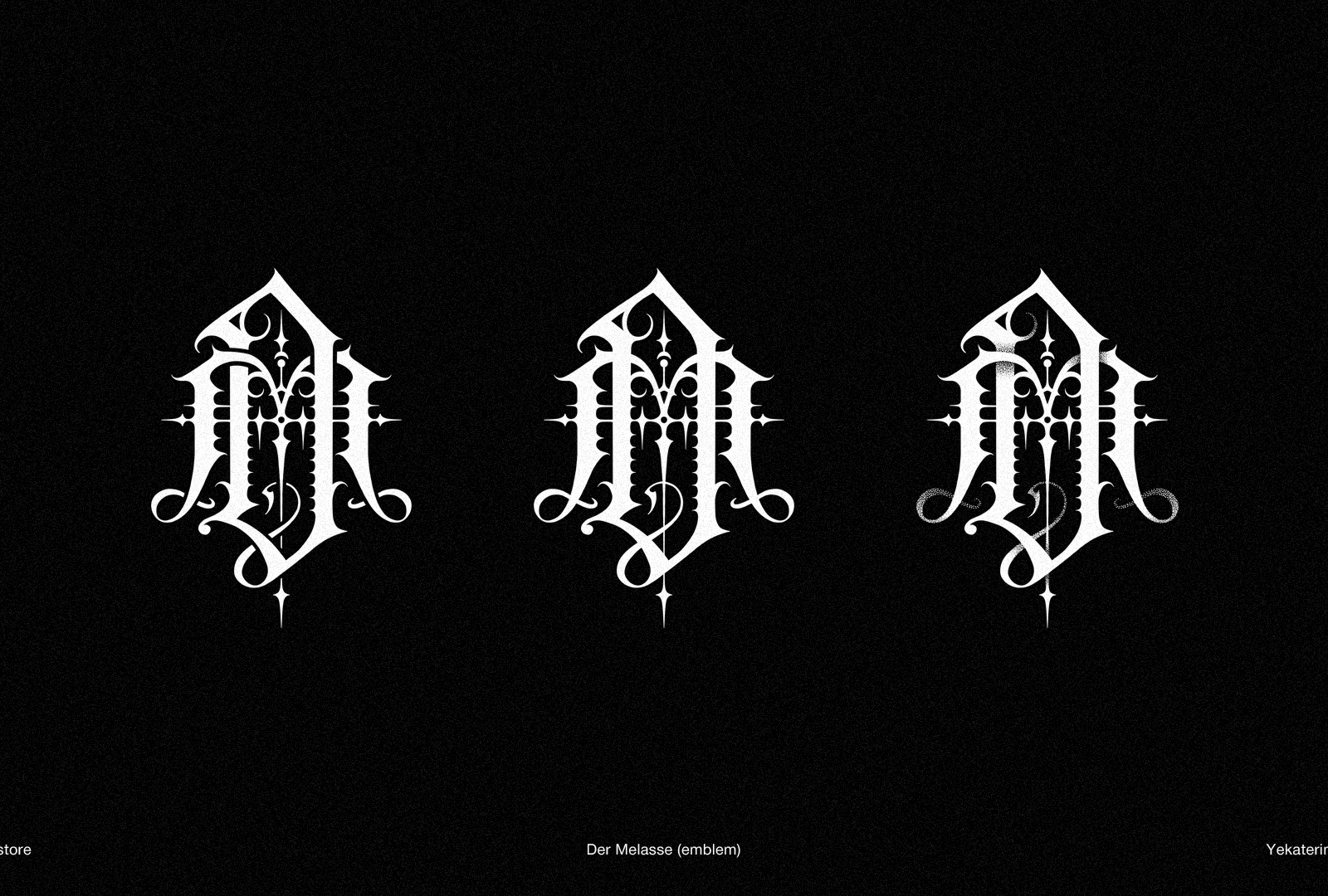 DER MELASSE | black metal emblems by Thomas Bokler (GNOIZM) on Dribbble