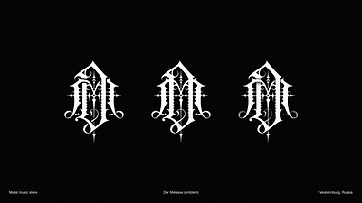 DER MELASSE | black metal emblems black metal art black metal logo black metal logo design branding calligraphy death metal logo design gnoizm illustration lettering logo metal logo ui