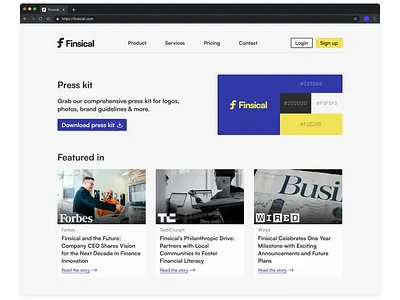 Day 51 >Daily Ui Challenge chrome dailyui media kit mockup news press press kit web