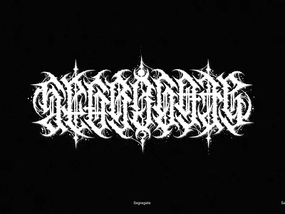 SEGREGATE | metal logo black metal art black metal logo black metal logo design branding calligraphy death metal logo design gnoizm illustration lettering logo metal logo ui