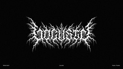 LOCUSTA | metal logo black metal art black metal logo black metal logo design branding calligraphy death metal logo design gnoizm illustration lettering logo metal logo ui