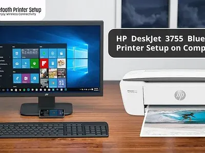 HP DeskJet 3755 Bluetooth Printer Setup on Computer hp bluetooth printer setup hp printer bluetooth setup