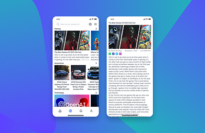 Design Exploration : Mobile News app app design design eser experince figma graphic design news ui ui graphic visual design