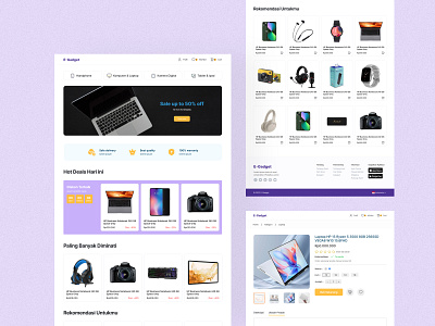 E-Gadget Website design challenge ecommerce seamless design showcase website