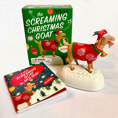 Screaming Goat X Lee Hodges christmas fun games goat humour vibrant