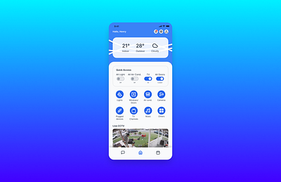 Design for Home Monitoring Dashboard: Exploring Modern UI branding graphic design innovative ui