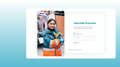 EMS Service Web App design ems healthcare service symbio ui ux visualconcept webapp