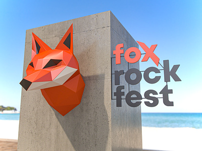 fox rock fest activity 3d activity design fest design fox rock fest activity posm design