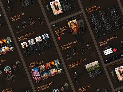 Landing page concept for a travel agency design landing ui ux webdesign website