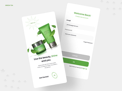 Product Page - login app apps branding clean cream design fresh login mobile mobile app mobile app design mobile apps product product design product page products ui ui design ux webdesign