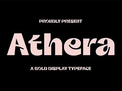 Athera | Display Typeface design elegant font font fonttype logo logo font logotype sans sans serif typeface typefoundry