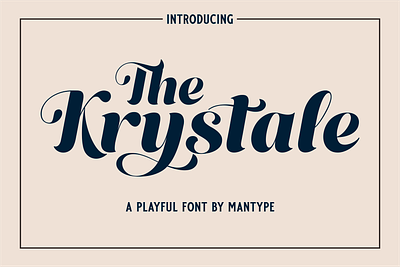 The Krystale | Playful Sans Serif elegant font font fonttype logo font luxury font playful sans sans serif typeface
