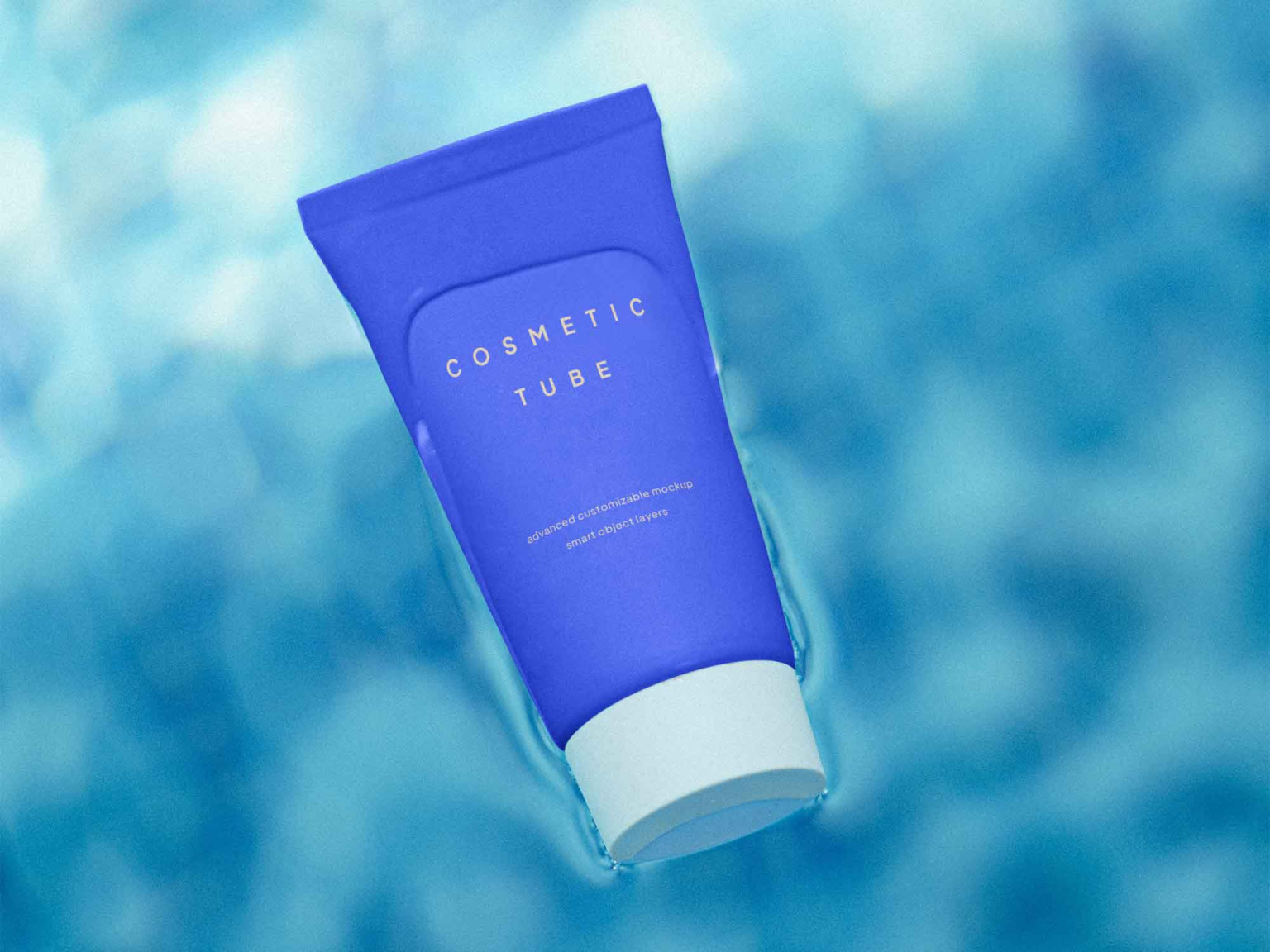 Cream Tube in Water Mockup by Unblast on Dribbble