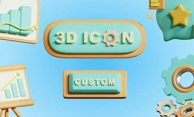 3D Icon Cartoon Character Modeling character modeling