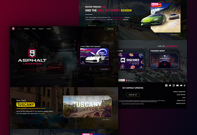 Asphalt 9: Legends Website Design design ui ux website design websitedesign