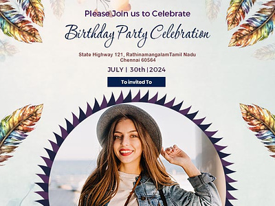 Birthday Invitation Template: Crafting Memorable Celebrations birthday celebration craftyart design graphicdesign illustration party
