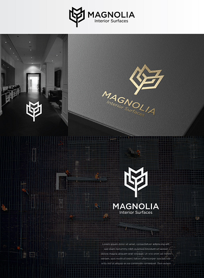 Magnolia Interior Surfaces best bold branding classic clean creative graphic design logo minimal morden simple strong ui unique