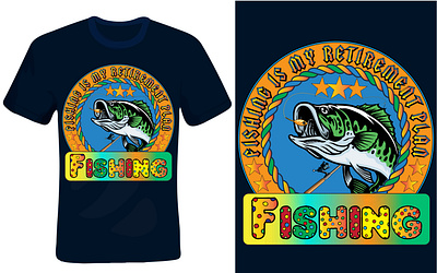 Fishing T-shirt Design 3d animation branding design fising t shirt design graphic design illustration logo motion graphics print seafood t shirt design ui vector