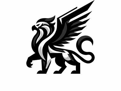 GRIFFIN animal animals branding design eagle graphic design griffin icon identity illustration king leo lion logo marks mythologic symbol ui