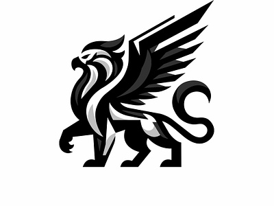 GRIFFIN animal animals branding design eagle graphic design griffin icon identity illustration king leo lion logo marks mythologic symbol ui