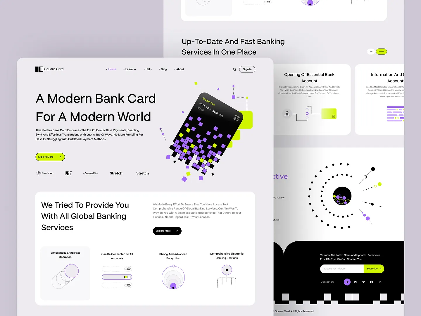 Innovative Banking Website Design for Modern Financial Services