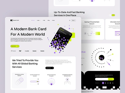 Card Banking Web Design Exploration bank banking branding card credit crypto design agency finance financial fintech inspiration landing landing page landingpage low payment tools visual identity wallet web design inspiration