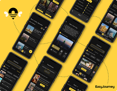 EasyJourney App - UX Case Study figma mobile mobileapp ui uidesign ux uxdesign