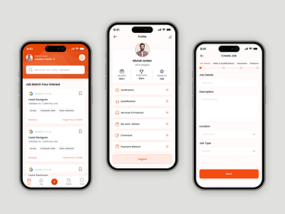 Freelance and Remote Job Finder App UI UX Design app ui ux best figma figma app figma designer freelance app freelance job app job app job app design job app ui job app ui ux job finder app mobile app design modern remote job app top ui ui ux design ui ux designer ux