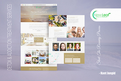 New Leaf - Detox & Treatment adobe xd bra creative design figma graphic design logo modern design template design ui ux website mockup website templete