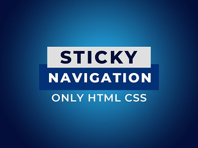 Sticky Navigation Bar on Scroll CSS css css menu css3 divinectorweb frontend html html css html5 sticky menu sticky navbar